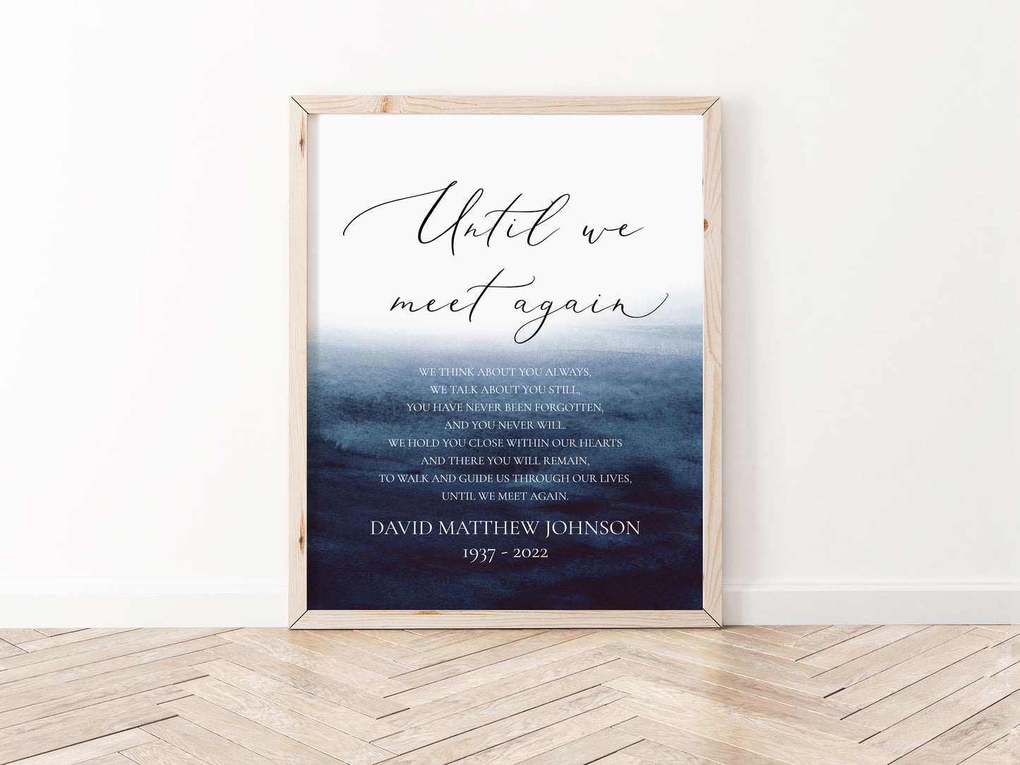 Until We Meet Again Sign Template, Until We Meet Again Memorial Sign, Printable Until We Meet Again Wedding Sign Wedding Memorial Table Sign