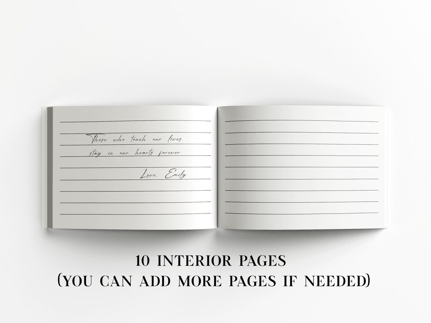 Celebration of life Blush Pink Funeral Guest Book Template, Printable Watercolor Roses Remembrance Memorial Guest Book Condolence Book P4