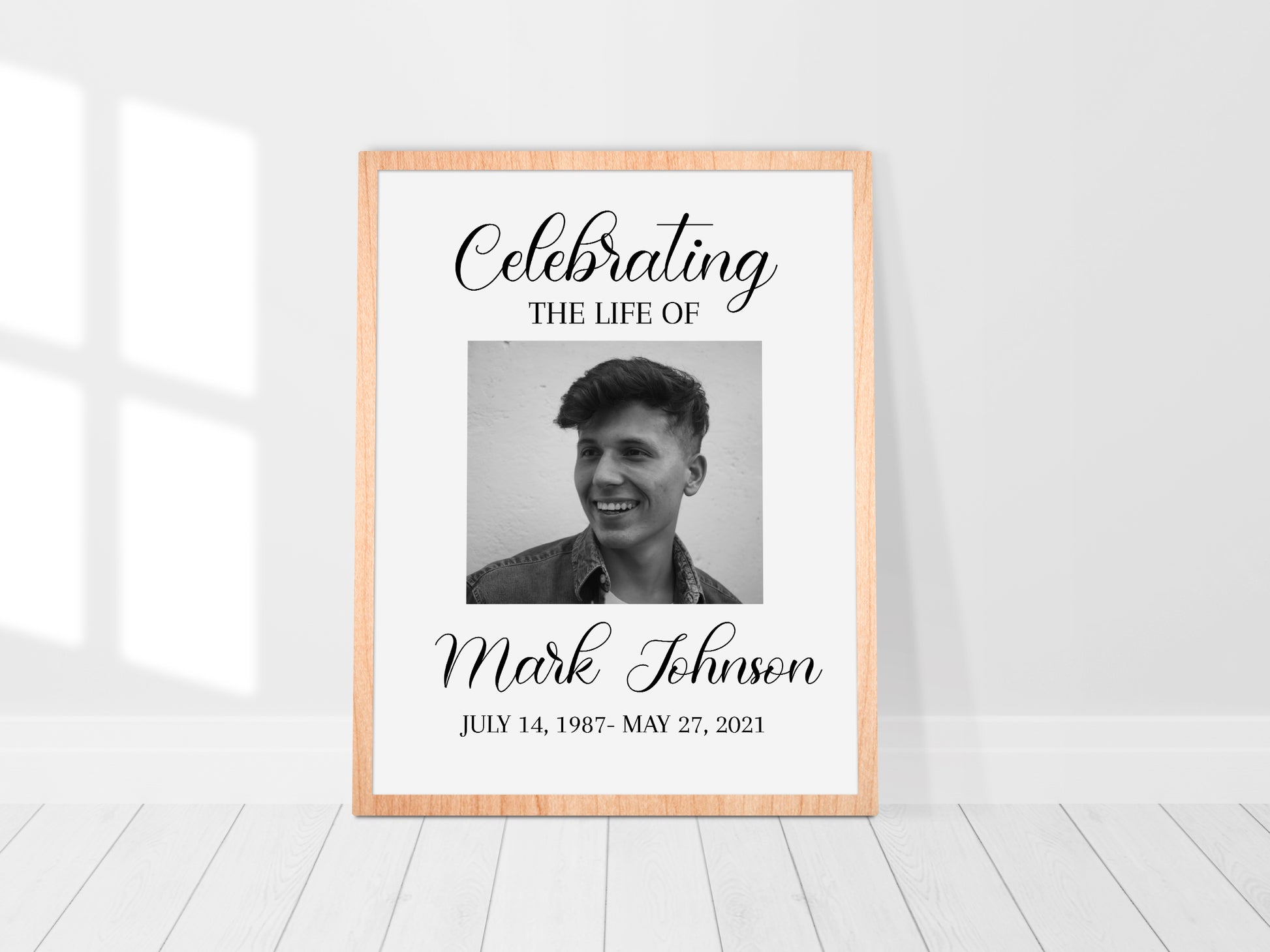 Celebration Of Life Simple Elegant Funeral Welcome Sign Template Funeral Welcome Sign, In Loving Memory, Obituary, Memorial Sign, Editable Funeral Sign S3