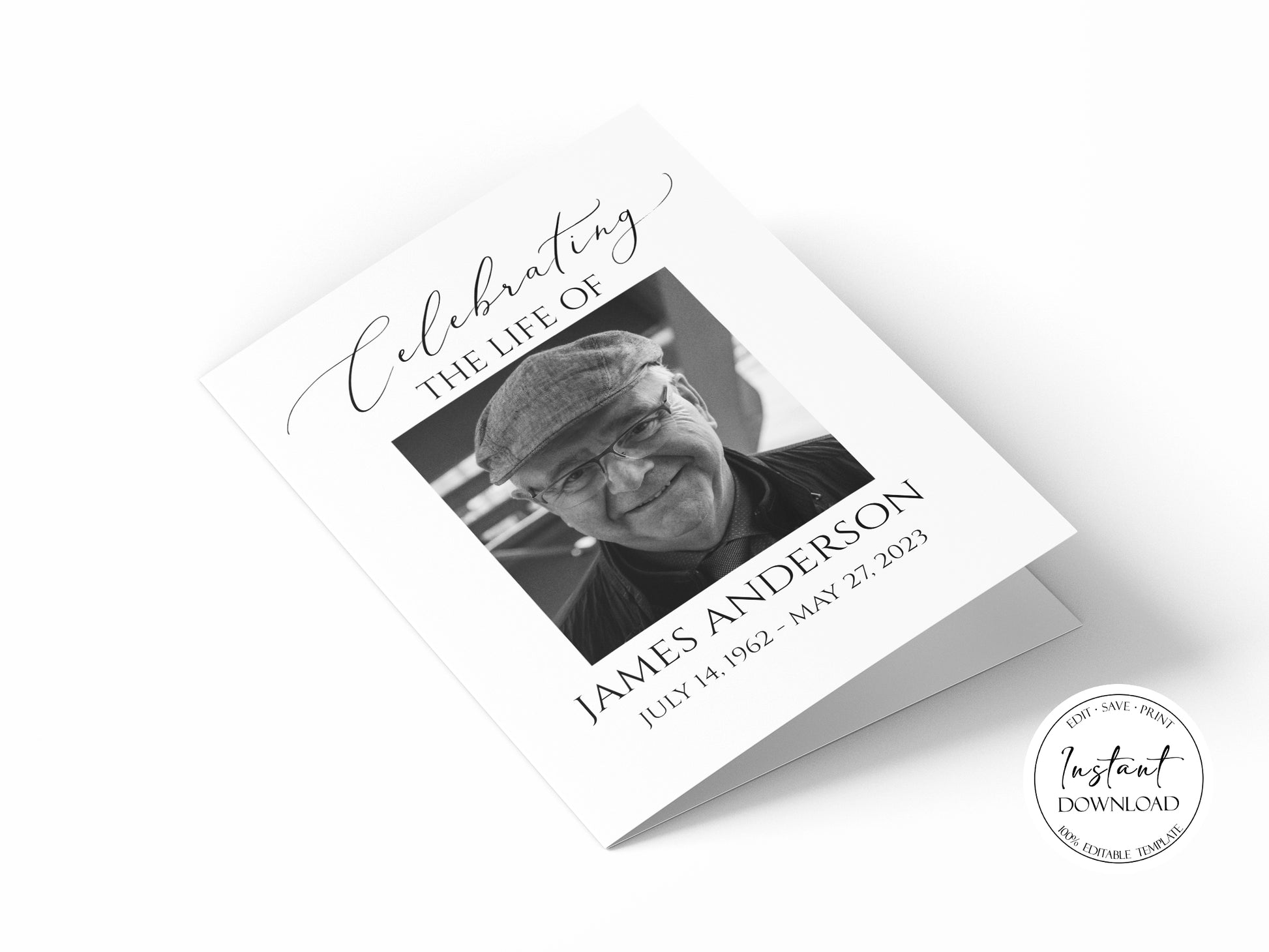 11x17 Funeral Program, Celebration of Life Funeral Program Template, Template Memorial Program, Funeral Brochure, Obituary Program, Editable Funeral Program Template