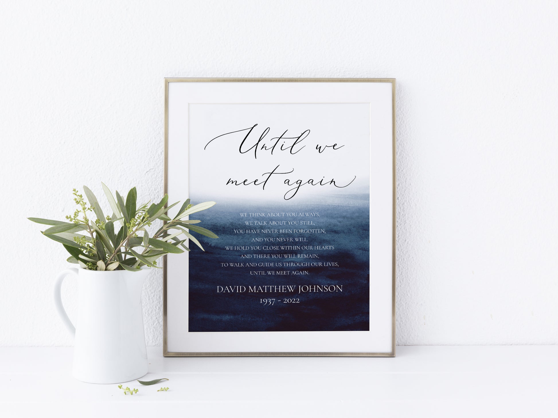 Until We Meet Again Sign Template, Until We Meet Again Memorial Sign, Printable Until We Meet Again Wedding Sign Wedding Memorial Table Sign