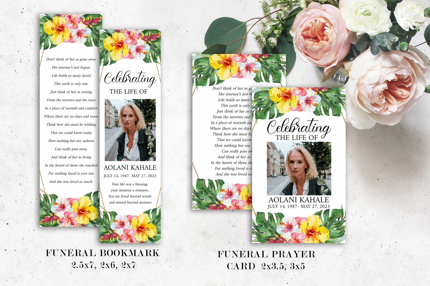 Celebration of Life Tropical Hawaiian Funeral Bundle Set H1